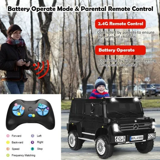 12V Off Road Mercedes-Benz Unimog Ride On Car-Black