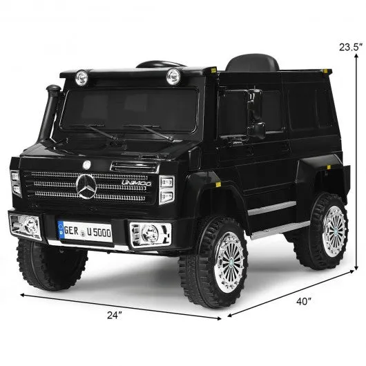 12V Off Road Mercedes-Benz Unimog Ride On Car-Black