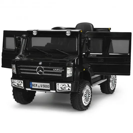 12V Off Road Mercedes-Benz Unimog Ride On Car-Black