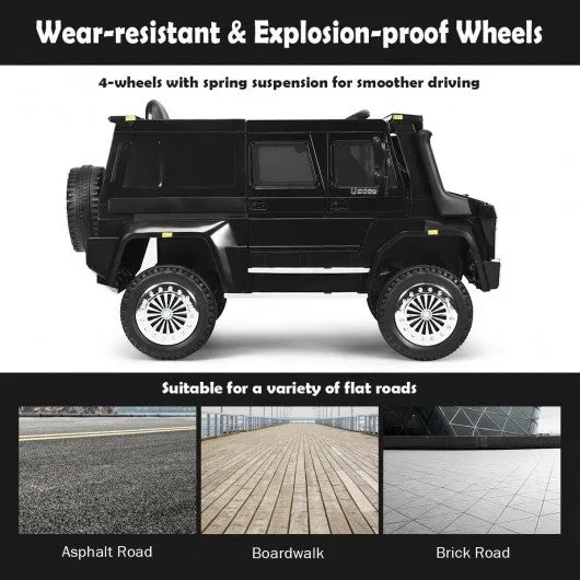 12V Off Road Mercedes-Benz Unimog Ride On Car-Black