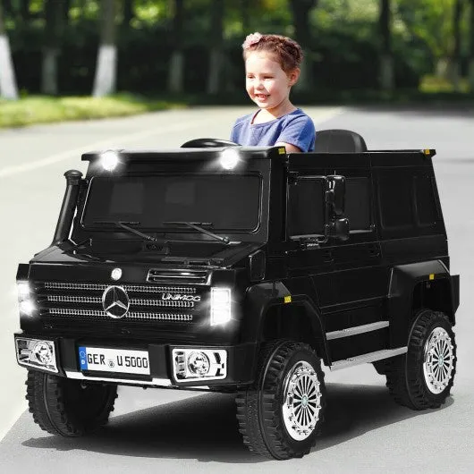 12V Off Road Mercedes-Benz Unimog Ride On Car-Black