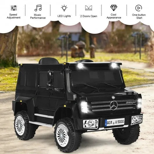 12V Off Road Mercedes-Benz Unimog Ride On Car-Black