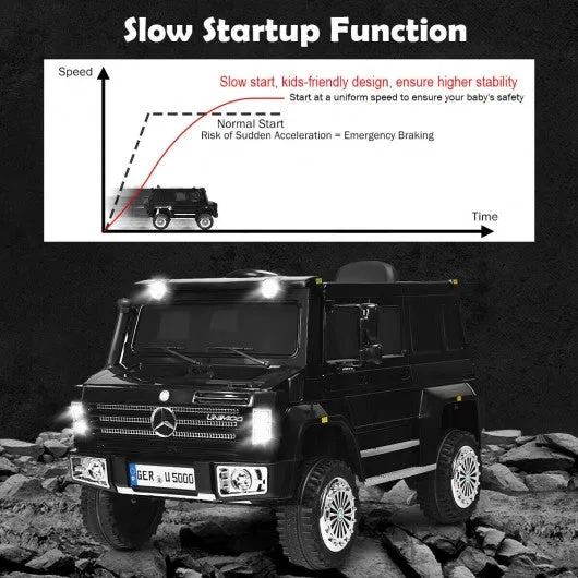 12V Off Road Mercedes-Benz Unimog Ride On Car-Black