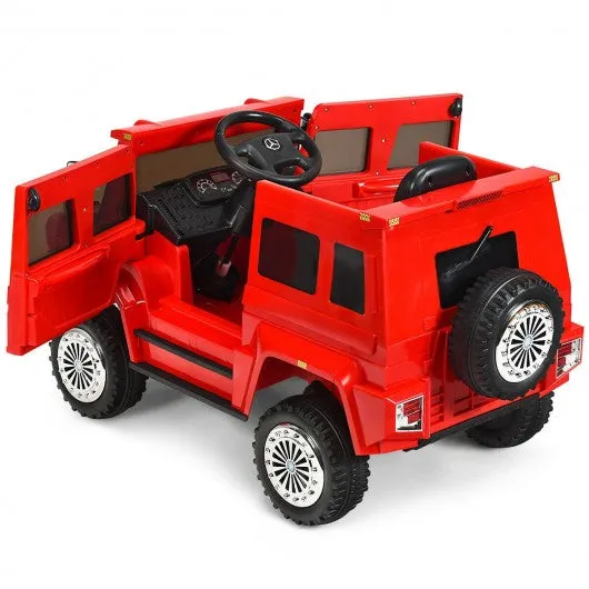 12V Off Road Mercedes-Benz Unimog Ride On Car-Red
