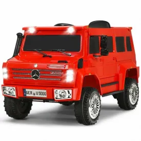 12V Off Road Mercedes-Benz Unimog Ride On Car-Red