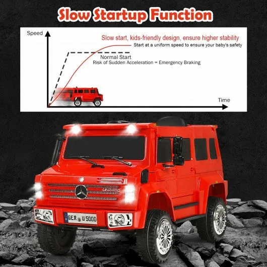 12V Off Road Mercedes-Benz Unimog Ride On Car-Red