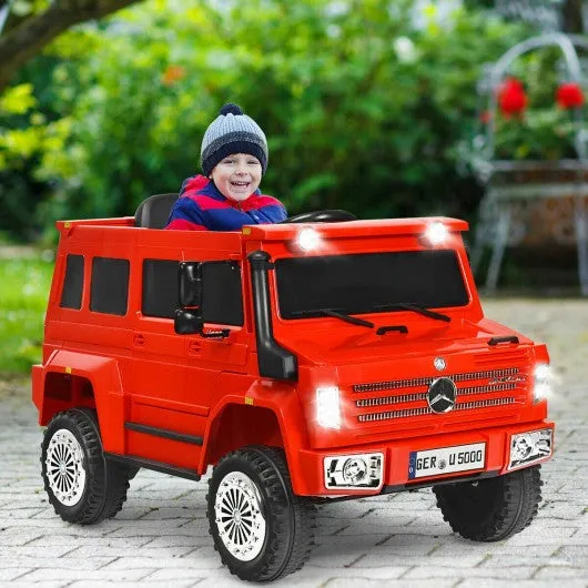 12V Off Road Mercedes-Benz Unimog Ride On Car-Red