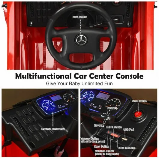 12V Off Road Mercedes-Benz Unimog Ride On Car-Red