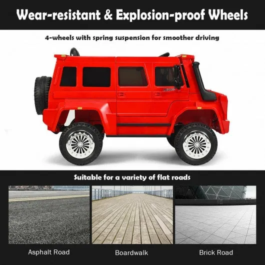 12V Off Road Mercedes-Benz Unimog Ride On Car-Red
