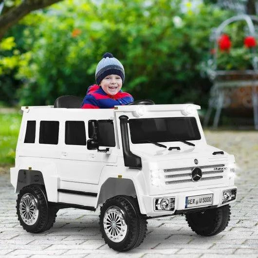 12V Off Road Mercedes-Benz Unimog Ride On Car-White