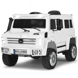 12V Off Road Mercedes-Benz Unimog Ride On Car-White