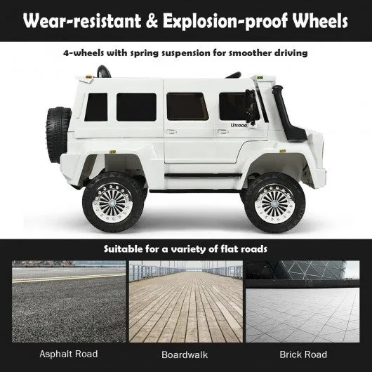 12V Off Road Mercedes-Benz Unimog Ride On Car-White