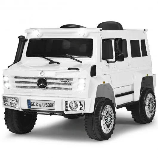 12V Off Road Mercedes-Benz Unimog Ride On Car-White