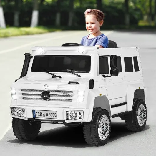 12V Off Road Mercedes-Benz Unimog Ride On Car-White