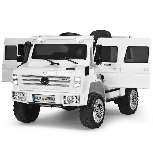 12V Off Road Mercedes-Benz Unimog Ride On Car-White