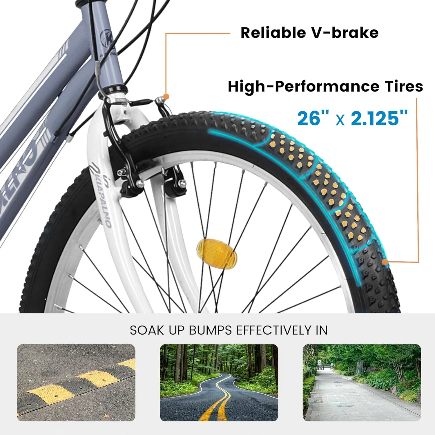 24/26/27.5 Inch, Dual Full Suspension Mountain Bike, 21 Speed Summer Travel, Mens Womens Outdoor Cycling Commuting City Bike to School Work, Birthday Gifts Bicycles