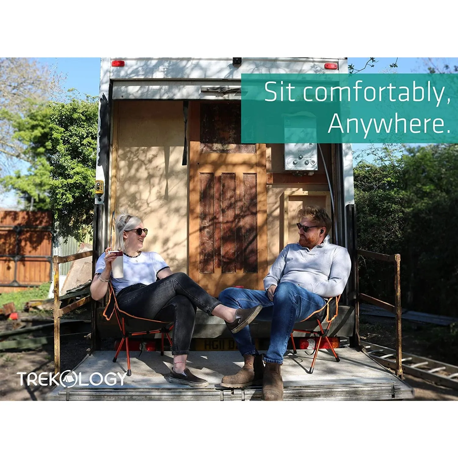 2pc Camping Chair, Outdoor Chair, Beach Chair Folding Chair Stool TREKOLOGY YIZI GO Portable Camping Chair Lightweight Camping Chairs for Adult Camp Chair Hiking Chair Picnic Chair Compact Collapsible