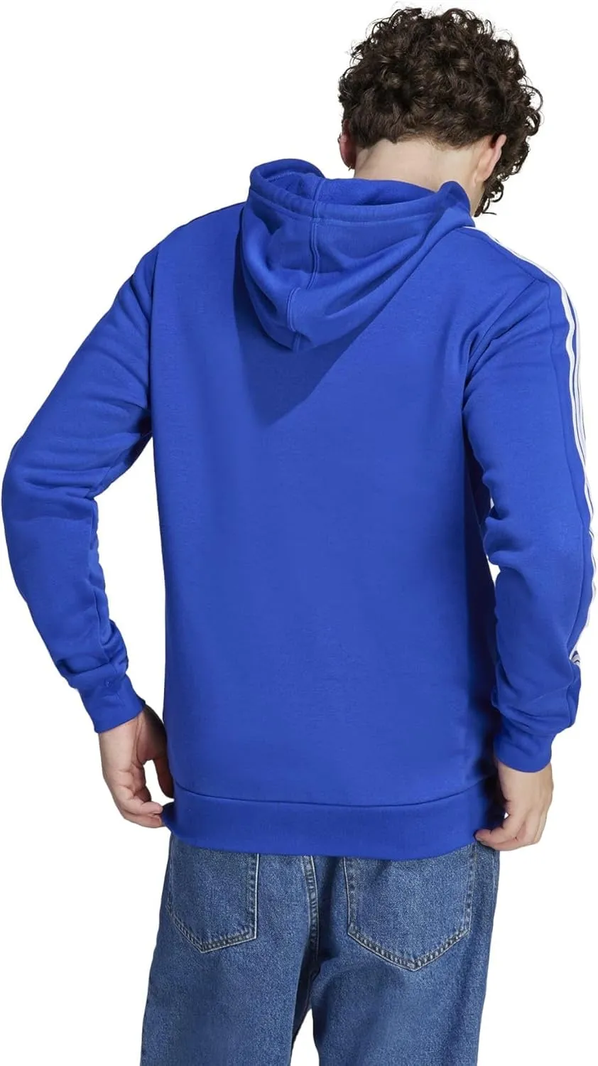 adidas Men's Essentials 3-Stripes Fleece Full-Zip Hoodie