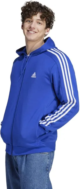 adidas Men's Essentials 3-Stripes Fleece Full-Zip Hoodie