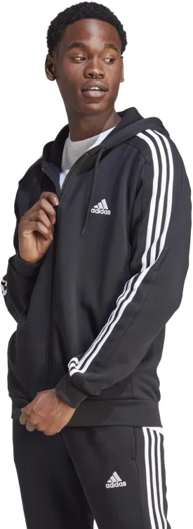 adidas Men's Essentials Fleece 3-Stripes Full-Zip