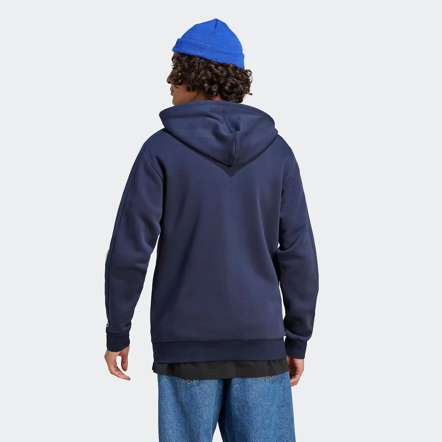 adidas Men's Essentials Fleece 3-Stripes Full-Zip