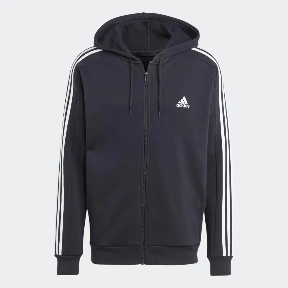 adidas Men's Essentials Fleece 3-Stripes Full-Zip