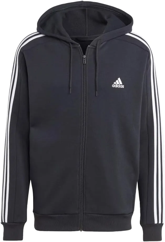 adidas Men's Essentials Fleece 3-Stripes Full-Zip