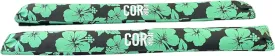 Aero Car Roof Soft Rack Pad (Pair) for Surfboard, Kayak, Snowboard, Canoe, SUP and Paddleboard for Wide Aero Style Bars (Hawaiian Green, 28" Wide)