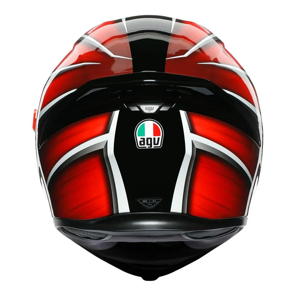AGV K5 S TEMPEST BLACK/RED HELMET
