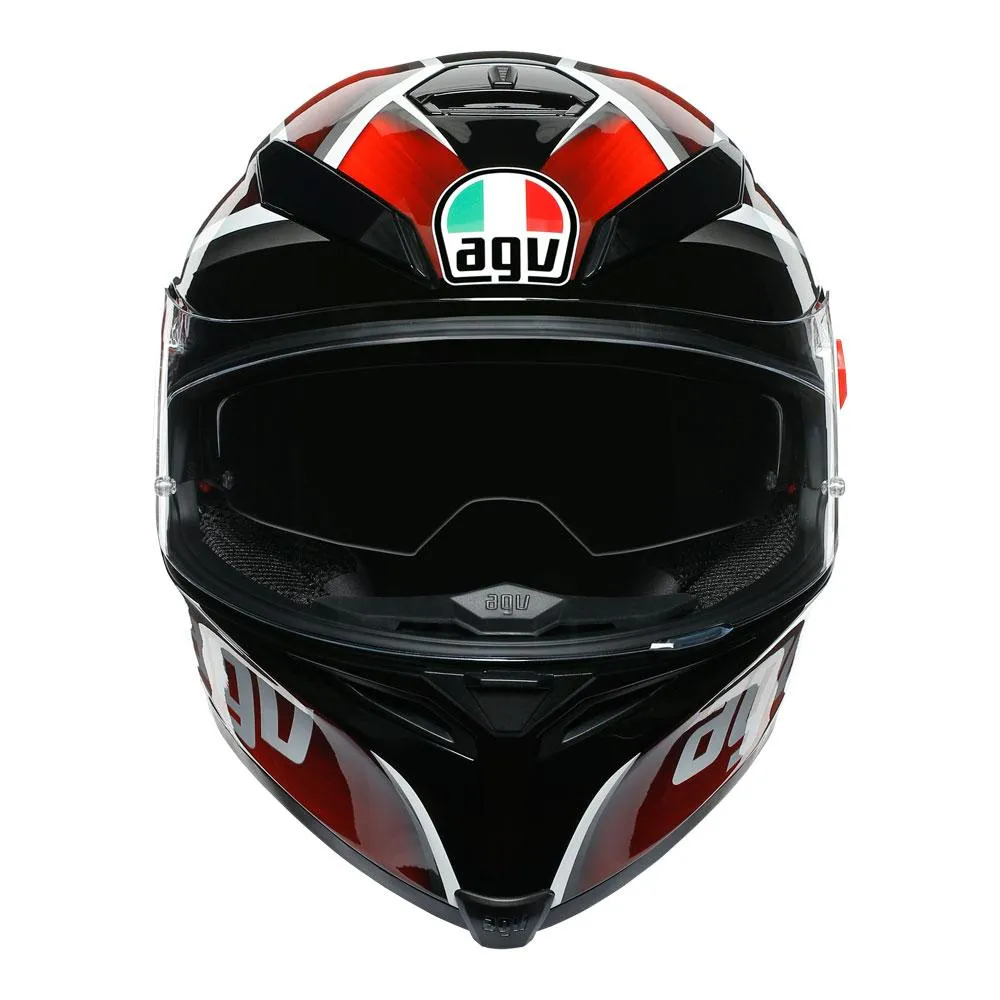 AGV K5 S TEMPEST BLACK/RED HELMET