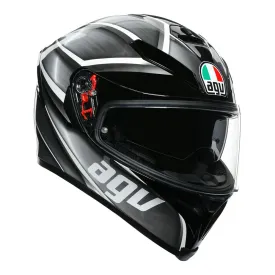 AGV K5 S TEMPEST BLACK/SILVER HELMET