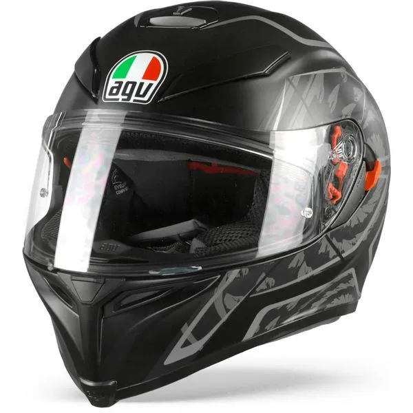 AGV K5 S TORNADO MATTE BLACK/SILVER HELMET