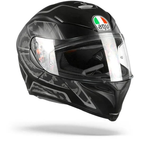 AGV K5 S TORNADO MATTE BLACK/SILVER HELMET