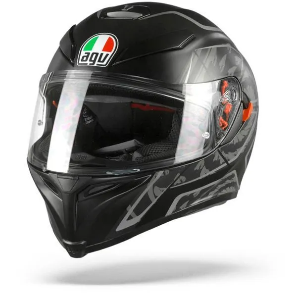 AGV K5 S TORNADO MATTE BLACK/SILVER HELMET