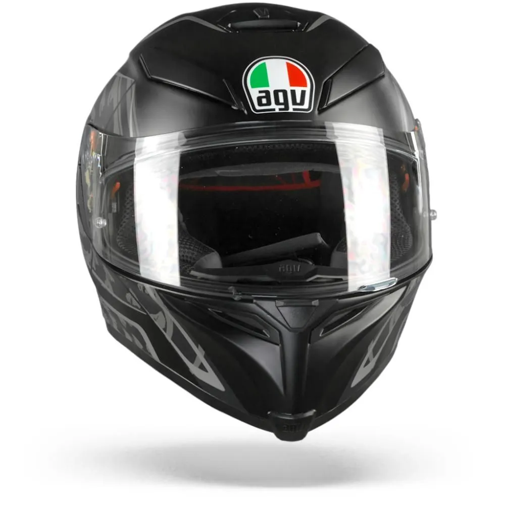 AGV K5 S TORNADO MATTE BLACK/SILVER HELMET