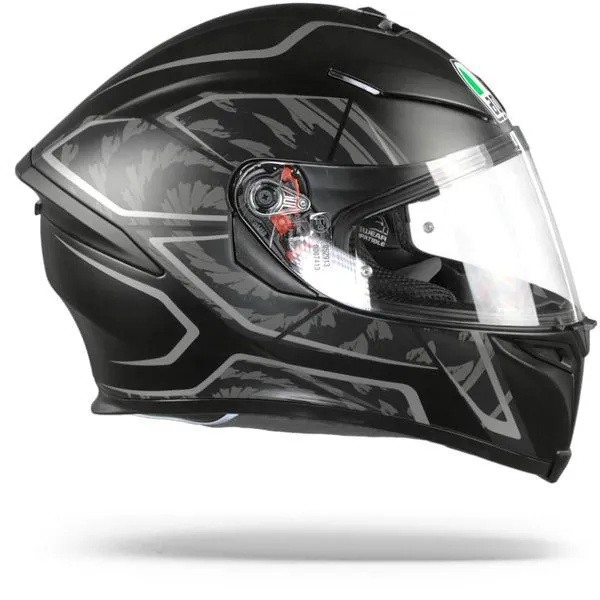 AGV K5 S TORNADO MATTE BLACK/SILVER HELMET