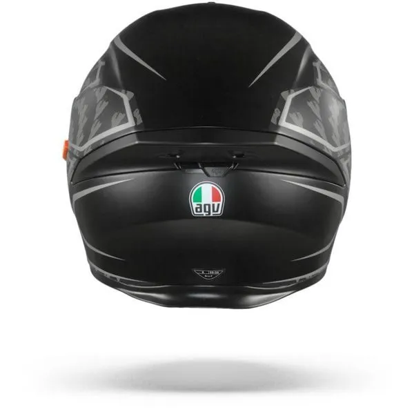 AGV K5 S TORNADO MATTE BLACK/SILVER HELMET