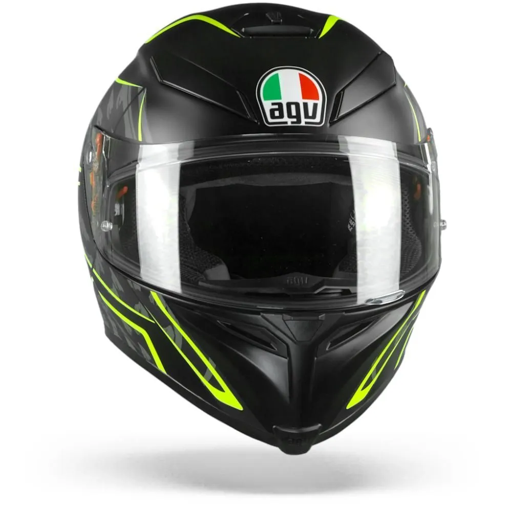 AGV K5 S TORNADO MATTE BLACK/YELLOW FLURO HELMET