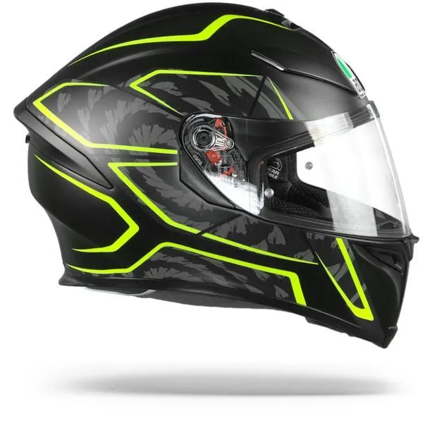 AGV K5 S TORNADO MATTE BLACK/YELLOW FLURO HELMET