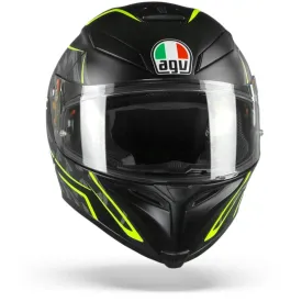 AGV K5 S TORNADO MATTE BLACK/YELLOW FLURO HELMET