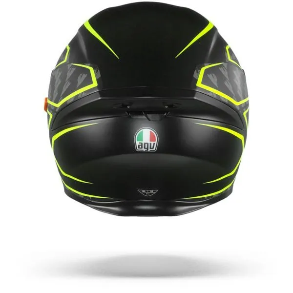AGV K5 S TORNADO MATTE BLACK/YELLOW FLURO HELMET