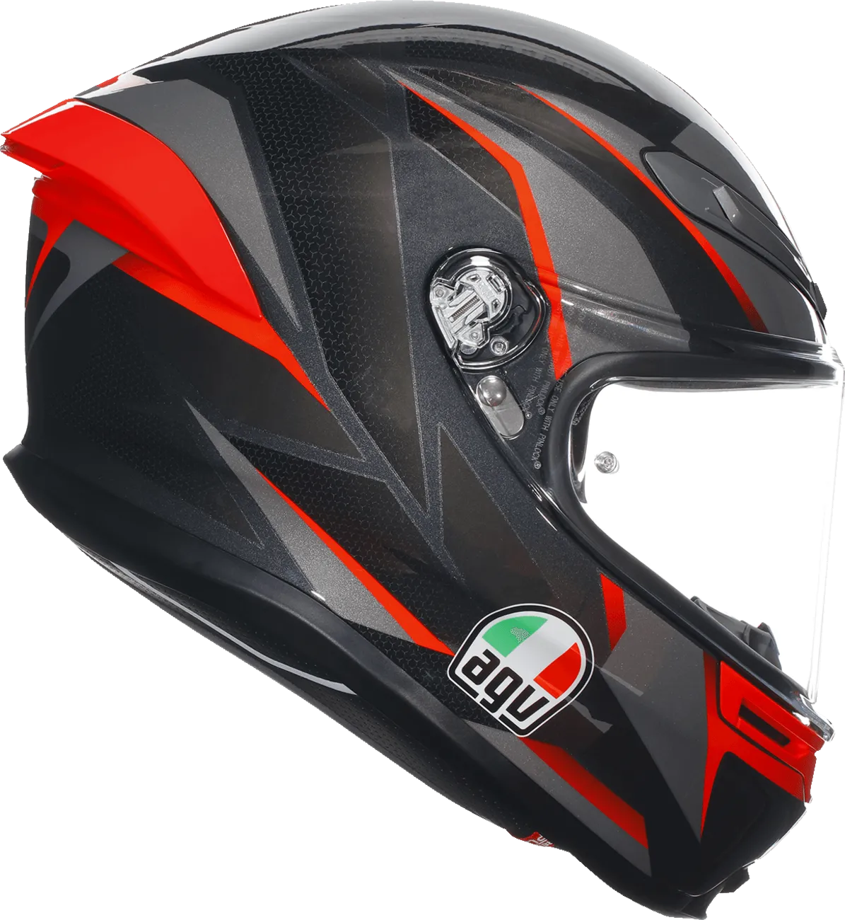 AGV K6 S Helmet - Slashcut Black/Grey/Red
