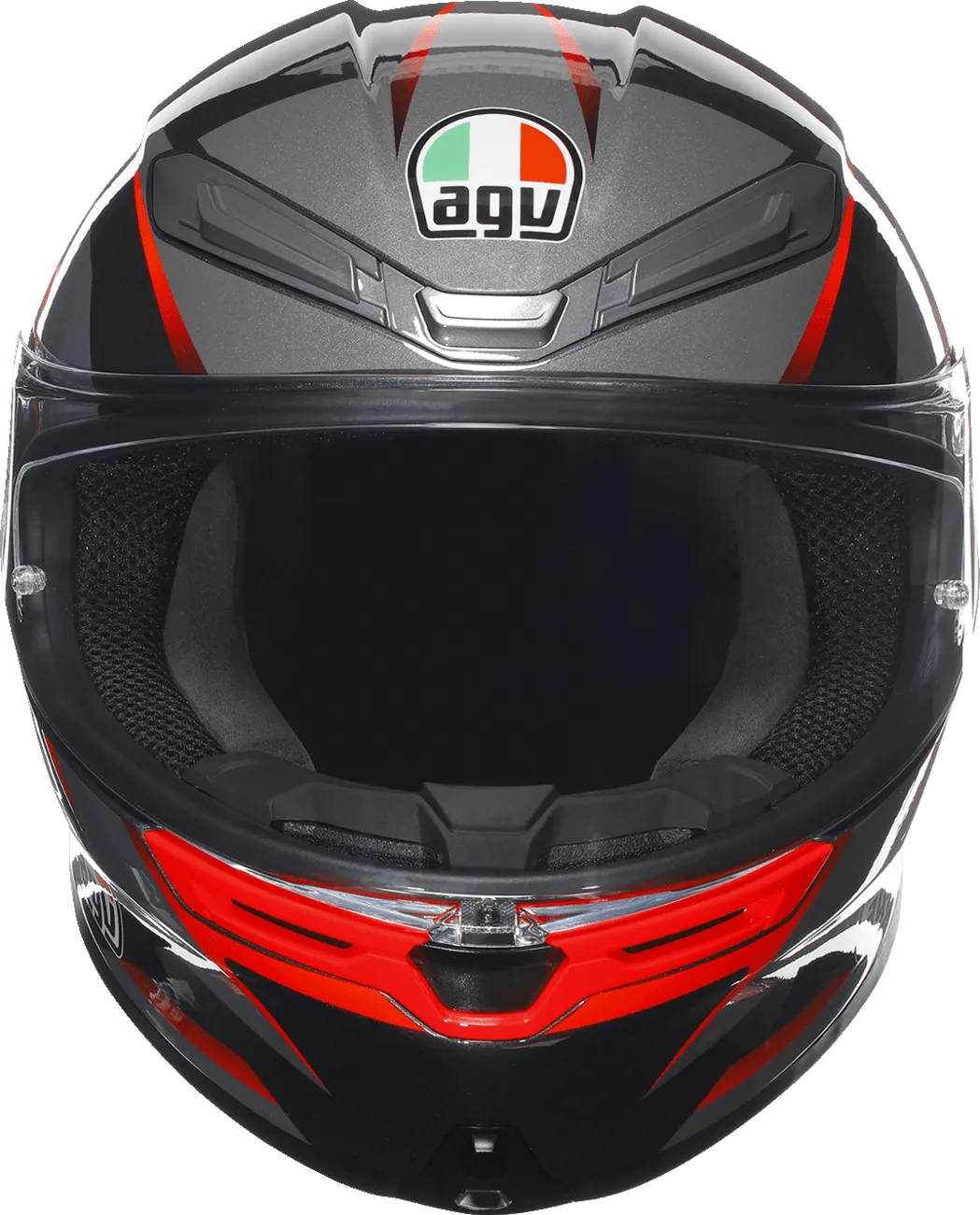 AGV K6 S Helmet - Slashcut Black/Grey/Red