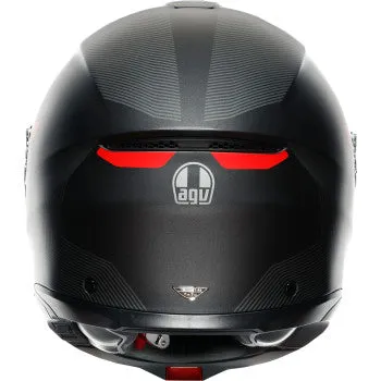 AGV Tourmodular Helmet Frequency Graphic Gunmetal/Red