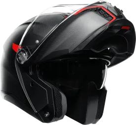 AGV Tourmodular Helmet Frequency Graphic Gunmetal/Red