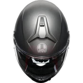AGV Tourmodular Modular Helmet Luna Matte Gray Cardo Insyde Installed