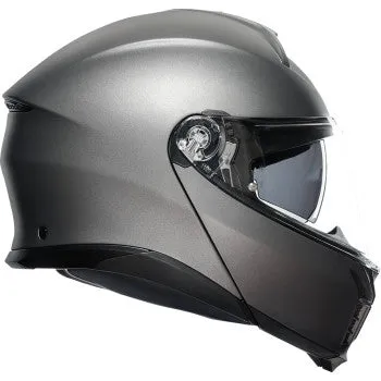 AGV Tourmodular Modular Helmet Luna Matte Gray Cardo Insyde Installed