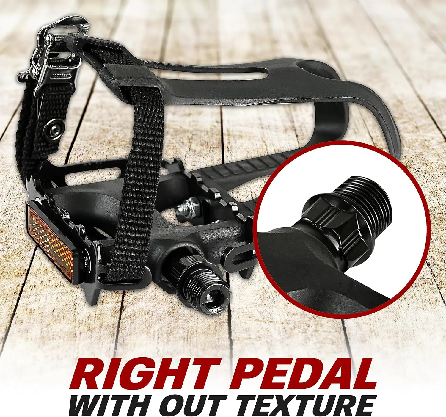 BV Bike Pedal - Universal Fit Bicycle Pedals 9/16" Compatible, Non-Slip & Durable Lightweight, Fits Most Adult Bikes & MTB Bicycles