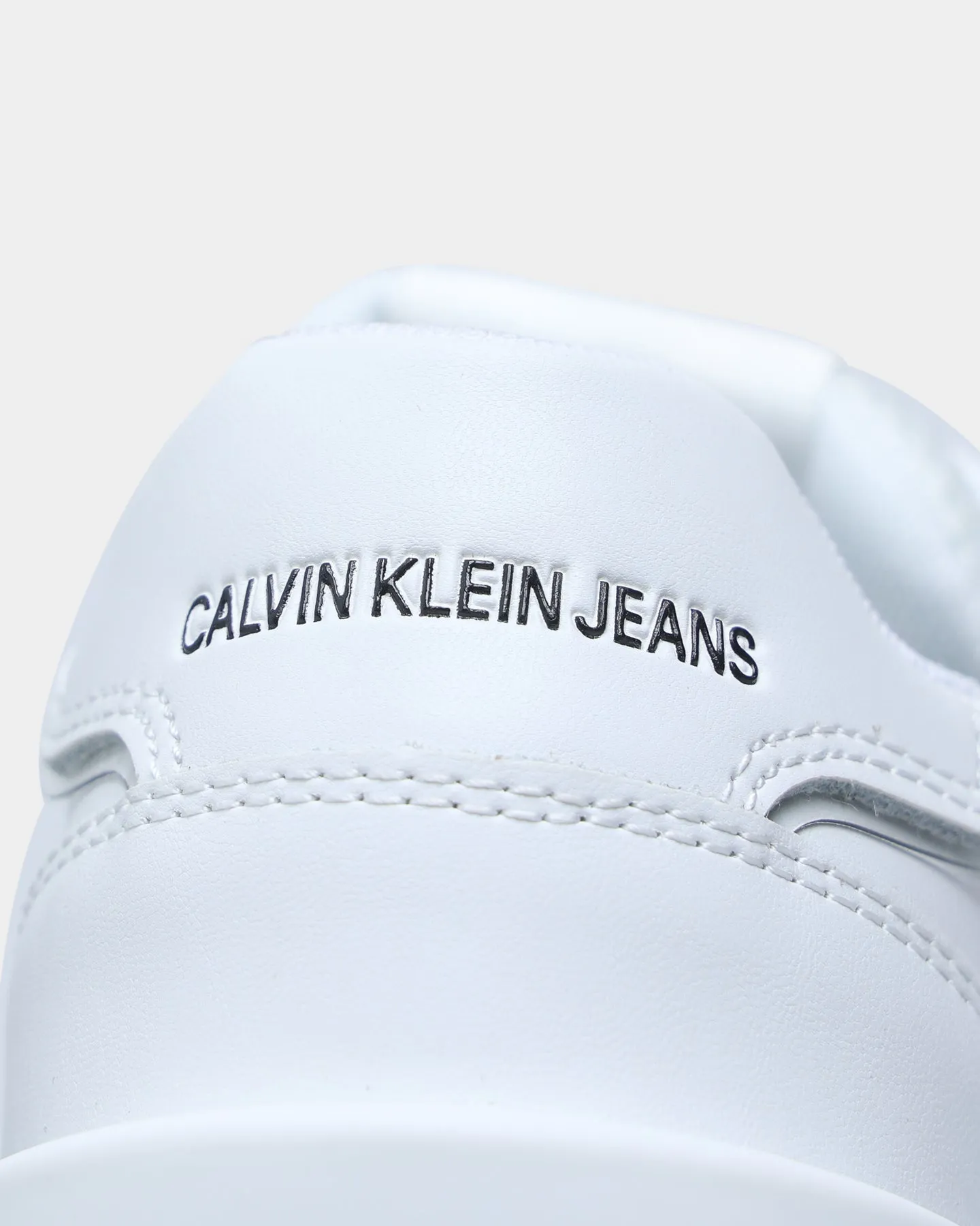 Calvin Klein Runner Lace Up Sneaker Snap Triple White
