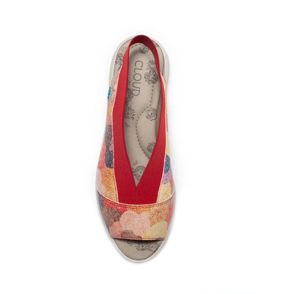 Cloud Footwear Women's Magnifique Cloche Sandals-Fire
